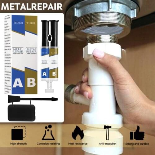 A+B Casting Repair Glue Strong Bonding Sealant Welding Adhesive Machine Metal Home Appliances Casting Repair agent