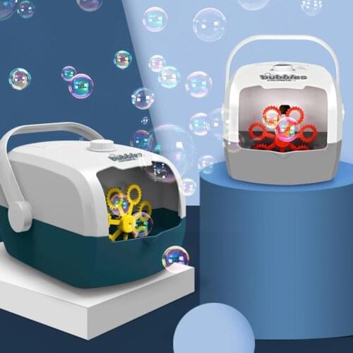 Bubble Machine Automatic Bubble Blower Party Birthday Maker Wedding Outdoor Toy Dropshipping Summer Bubble For Kids P4R0