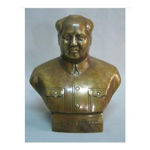 Copper Brass CHINESE crafts decoration collectable Brass Statue: Mao Zedong