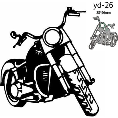 Metal Cutting Dies Cut Mold motorcycle Decoration Scrapbook Paper Craft Knife Mould Blade Punch Stencils