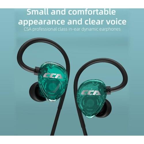 CCA CSA 1DD HIFI In Ear Earphone Monitor Headphones In Ear Earbuds Sport Noise Reduction Headset