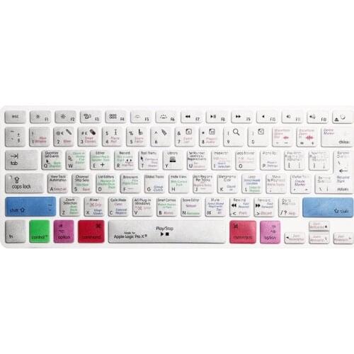 For iPhone iMac Shortcut Keyboard Screen Skin Cover For A1278 Logic Pro X,Macbook Pro Air retina 13 15 KC