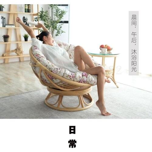 600 Single sofa chair Nordic light luxury lazy sofa chair rattan chair radar chair simple modern balcony leisure chair
