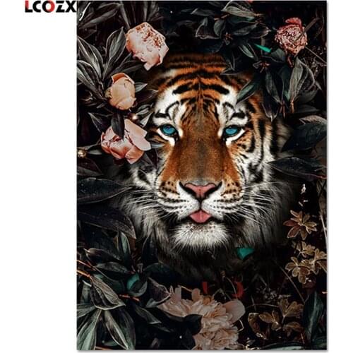 Deer Flower Butterfly DIY 11CT Cross Stitch Embroidery Kits Needlework Craft Set Printed Canvas Cotton Thread Dropshipping