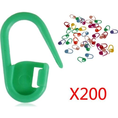 Plastic Knitting Tools Locking Stitch Marker Needle Clip Hook Crochet Latch Knitting Tools Needle Clip Hook Sewing Tools