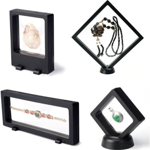 Challenge Coin Display Stand 3D Floating Transparent Phone Case Jewelry Specimen Military Medal Stand Frame