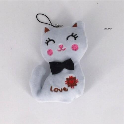 HOT 9CM CAT Toy , Small Gift Plush stuffed Cat Toy , accessories decor plush doll toys