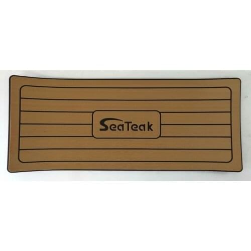 Marine Boat Yacht Helm Station Anti-Fatigue EVA Brown Teak Pad with SeaTeak Logo 406*991*13mm 16" x 39" x 1/2"