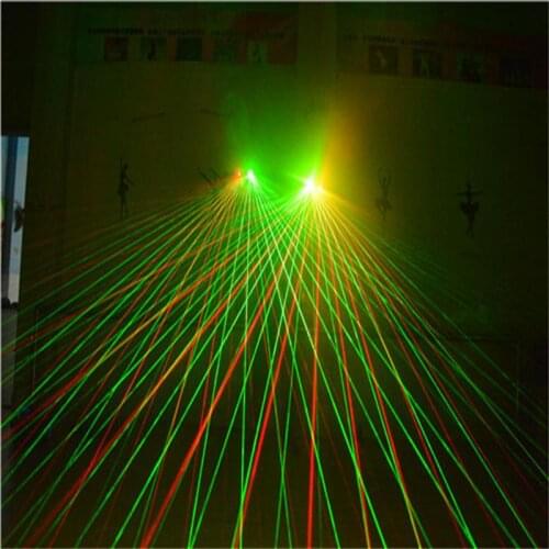 LED Laser Gloves Light Green Red Color finger lamps For DJ Club Stage dance Party Live Show decoration as Kids Birthday Toys