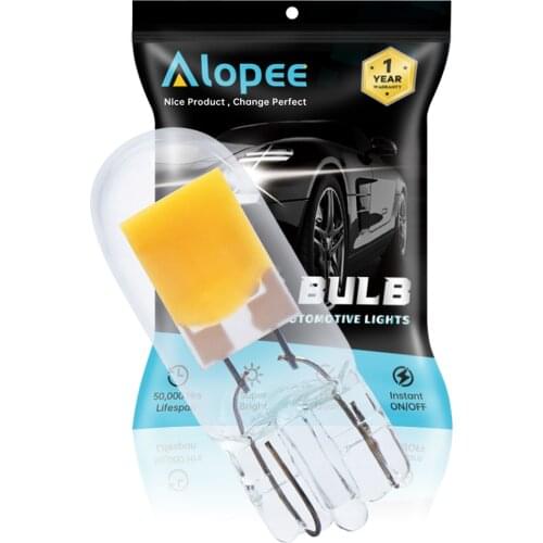 T10 COB Light Source Warm White LED Bulbs Replacement for 194 W5W 168 501 Halogen Bulb Car Interior License Plate Lamp