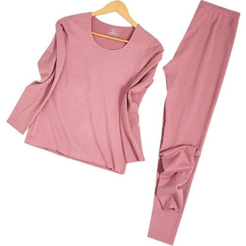No Trace High elasticity Winter Style Warm Thermal underwear women Soft heat plus size 7XL long Johns women sets tops and pants