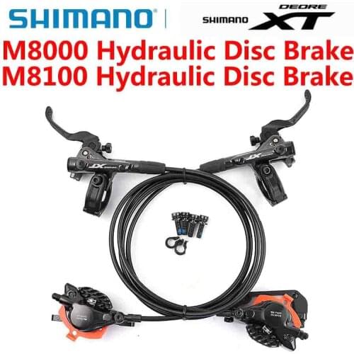 SHIMANO DEORE XT M8100 M8000 Brake Mountain Bike Hydraulic Disc Brake MTB ICE-TECH Left & Right 800MM 1500MM