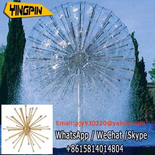 Factory Outlet high Quality Assurance 2" DN50 brass crystal ball dandelion fountain nozzle Landscape Water Pool