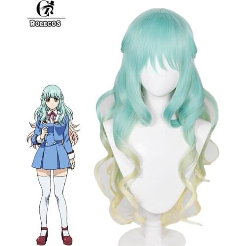 ROLECOS Kuon Shinzaki Cosplay Wig Anime High-Rise Invasion Cosplay Wig Women 80cm Headwear Long Synthetic Hair Heat Resistant