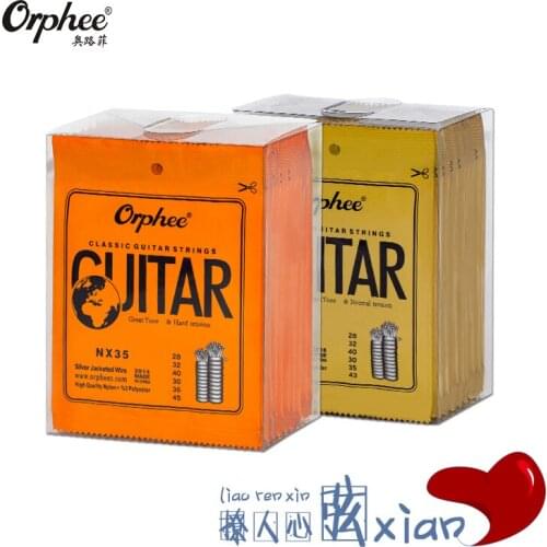 10 Sets of Orphee NX35/36 Classical Guitar Strings Nylon&Silver Plated Wire 1st-6th Strings