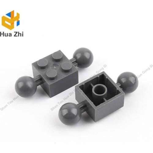 10PCS 57908 Brick Special 2 x 2 with 10.2mm Balls [Center Mold Indention]Building Blocks Parts MOC DIY Education
