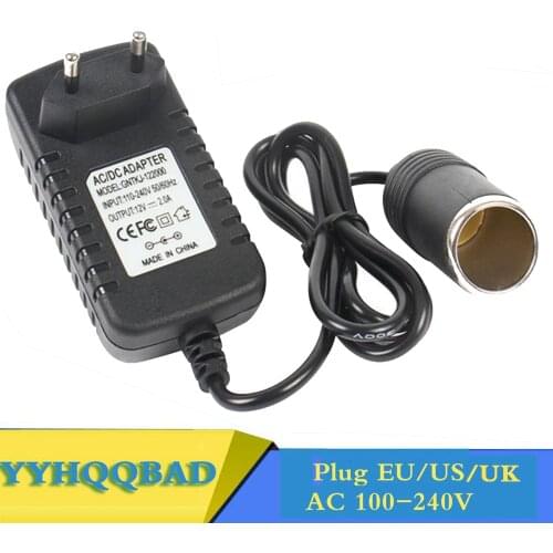 100-240V to 12V 2A adapter Car lighter 2A DC EU socket US UK universal car lighter
