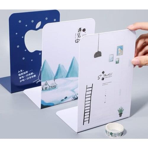 2Pcs Creativity L-shaped Desk Organizer Desktop Book Holder School Stationery Office Accessories