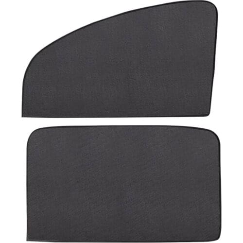 2pcs Thickened Magnetic Car Sun Shade UV Protection Car Curtain Car Window Sunshade Side Window Mesh Sun Visor Summer Protection