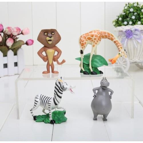 4pcs/set madagascar collection figures toys madagascar toys for kids New Fashion Hot toys