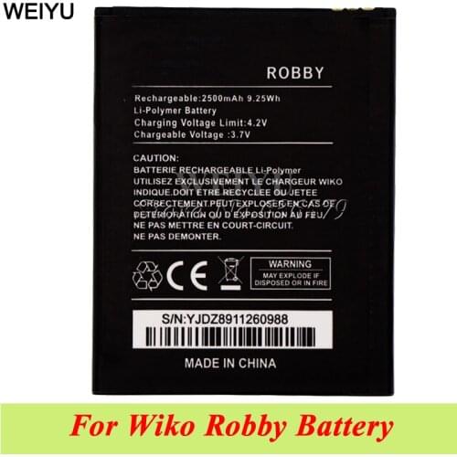 2500mAh Battery For Wiko Robby Batterie Bateria AKKU Accumulator
