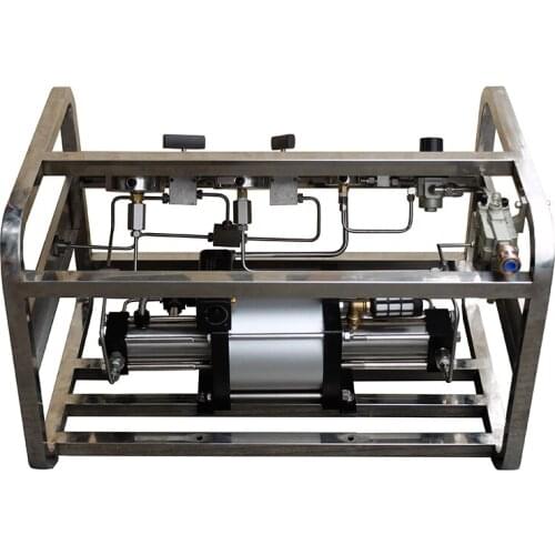Free shipping Wellness Model:US-GBD40 200-300 Bar high pressure nitrogen/Helium/Argon gas booster system for gas leakage testing