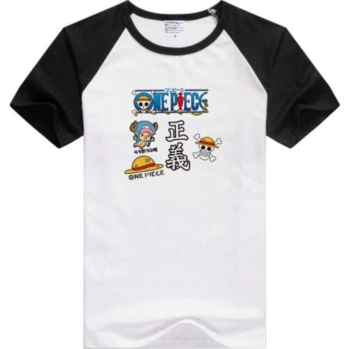 One Piece Monkey.D.Luffy short sleeve casual Men Women T-shirt Comfortable Tshirt Cool Print Tops Fashion Tees AN077