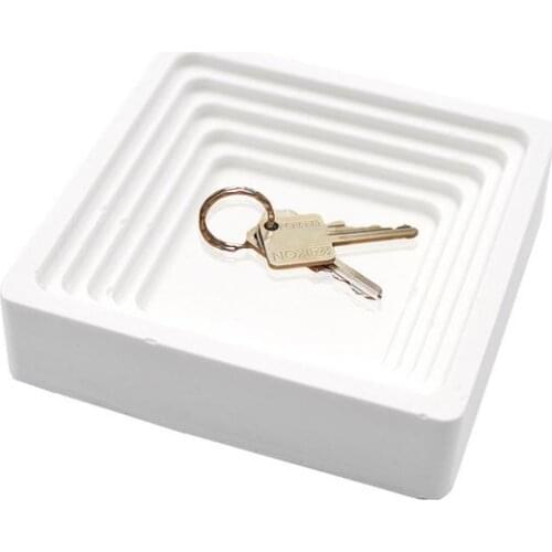 Cement Storage Box Mold Concrete Pens Holder Mold Rectangle Terraced DIY Clay Craft Silicone Molds Home Desktop Decoration