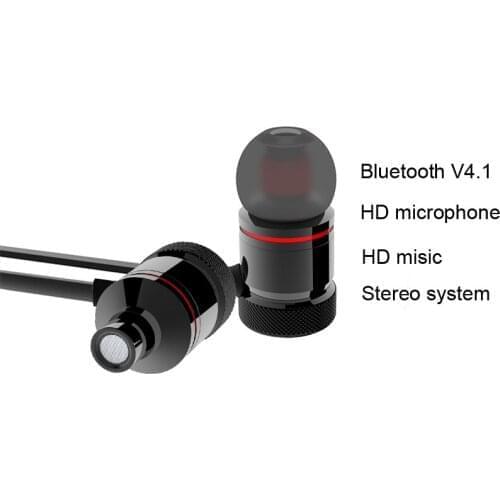 Black/Red color GZ05 Wireless Super earphone Bass Sweat-Proof Bluetooth Earphone Magnetic Sport Stereo earphone for Mobile phone