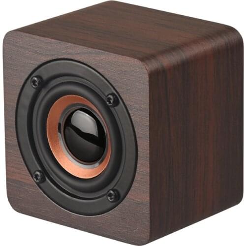 Wooden Mini Wireless Bluetooth Speaker HIFI Stereo Bass Small Stereo Home Theater Subwoofer Speaker