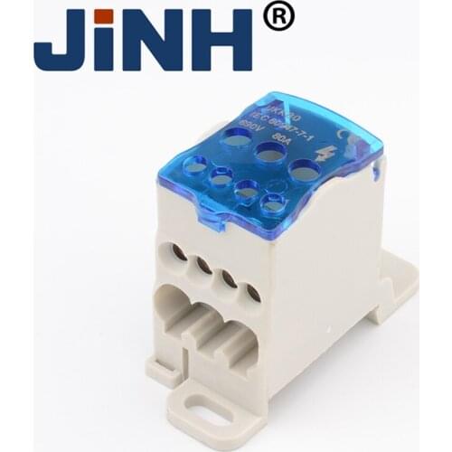 UKK-80A Terminal Block Din Rail distribution Box Universal Electric Wire Connector Power junction box