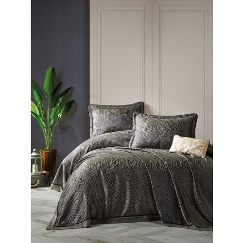 Cotton box fashion soft sanding bed cover non-slip queen sheet cover double layer bedspread Esta Lacivert