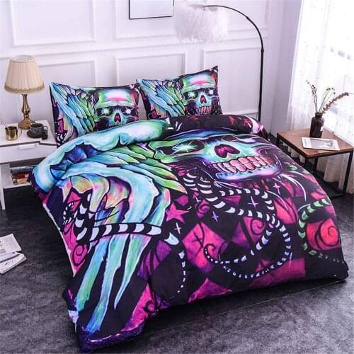 3d Skull Bedding Set Duvet Cover King Queen Size Bedding Set Bedding Set Double Full Size Luxury Bedding Sets