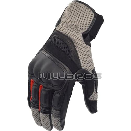 Dirt 3 Mens Leather Gloves Motocross Motorbike Motorcycle Scooter Street Moto Mens Gants