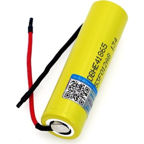 VariCore HE4 2500 mAh Li-lon Battery 18650 3.7V Power Rechargeable Battery 20A Discharge + DIY Silica Gel Cable