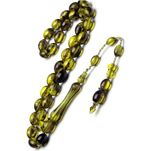 Islamic Tasbih Muslim Rosary Beads 33 Prayer Rosary For Men Bracelet For Men Accessory amber oltu amber stone Handmade Turkey