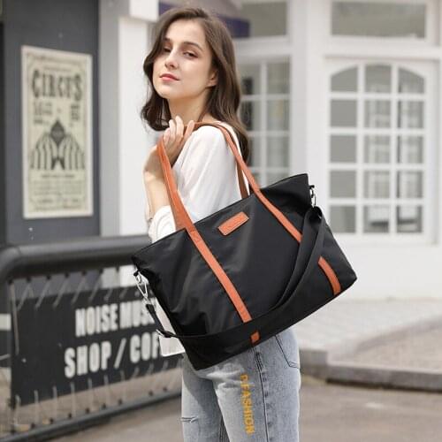 Nylon Oxford women handbag, large volume fashion simple one-shoulder cross-slung shopping bag