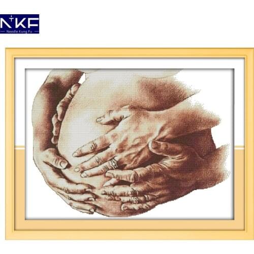 NKF True love Counted Cross Stitch Sets DIY Kits Embroidery Chinese Stampede Cross Stitch Patterns for Home Decor