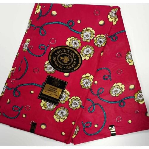 New Original African Bazin Riche Quality Fabric Germany Cotton Jacquard Red Shadda Soft Guinea Brocade for Sewing Dress