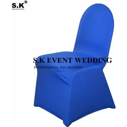 Wholesale Price Stretch Lycra Spandex Chair Cover Banquet Chair Covers For Wedding Event Decoration