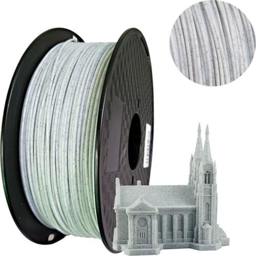 PLA 3D Printer Filament 1.75mm 1Kg/500g/250g Marble Stone Wire Rock Texture Plastic Printing Material for 3D Pen Printe Statue