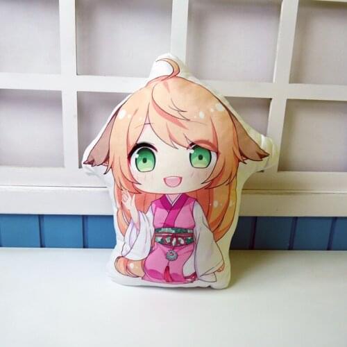 Fox spirit matchmaker pillow toys hu yao xiao hong niang short plush stuffed doll double sided pillowcase 50cm for gift