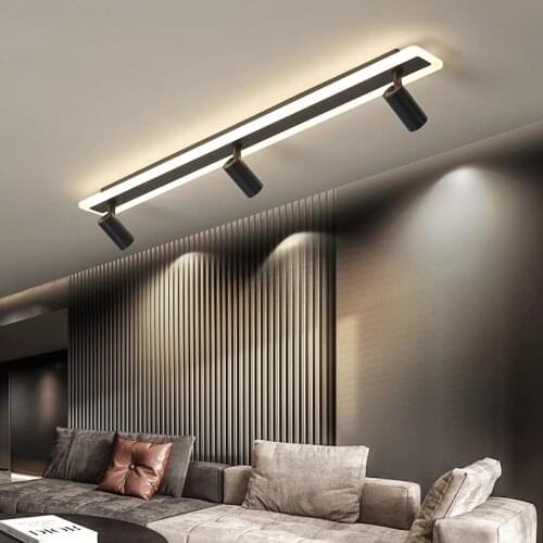 Ceiling lights lamp AC90-260V Modern led Ceiling lamp Surface Mounted For Bedroom Study Room Balcony Shop Black/Gold Color