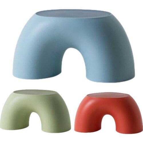 Simple Creative Childrens Rainbow Small Stool Cute Non-Slip Durable Shoe-Changing Bench Home Furniture