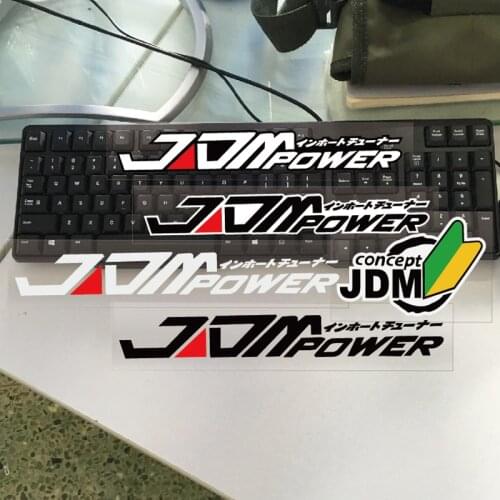 A Variety of JDM Letter Pattern Decals Waterproof Reflective Car Stickers