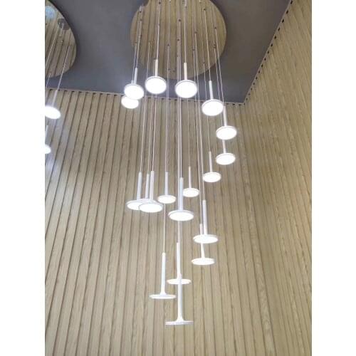 Hotel lobby modern duplex building living room hall chandelier ballroom conference room sales office acrylic chandelier