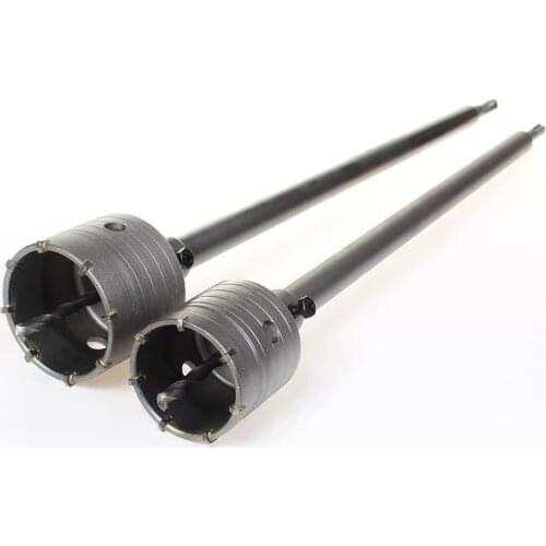 30mm - 160mm Wall Hole Saw Drill Bit Alloy Steel SDS Plus 110mm - 530mm Rod for Concrete Cement Stone Countersink Drill Bits