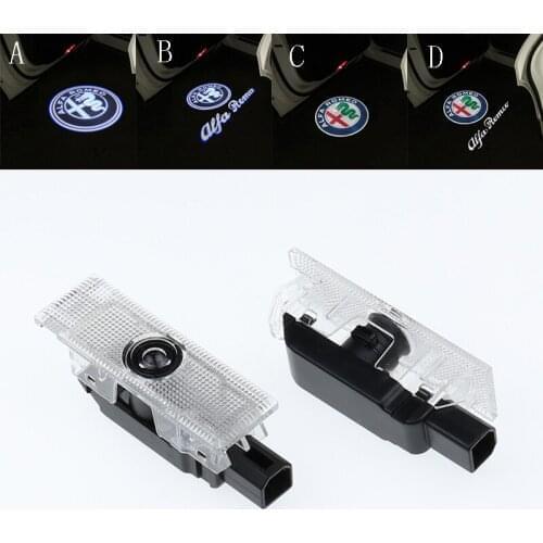 Led Car Door Light Laser Projector Ghost Shadow Lamp For Alfa Romeo 159 Giulia Giulietta Mito Stelvio Brera Spider