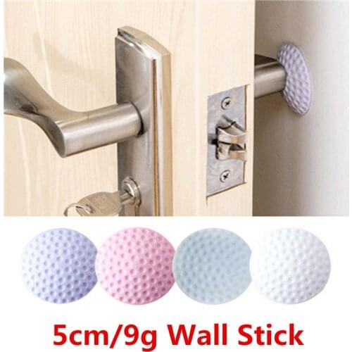 1PCS Wall Thickening Mute Door Stick Golf Styling Rubber Fender Handle Door Lock Protective Pad Protection Home Wall Stickers