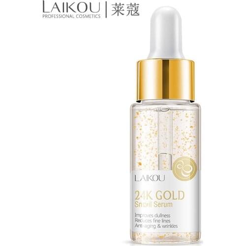 NEW LAIKOU 24K GOLD Face Cream Whitening Moisturizing Snail Serum Snail Essence 24 K Gold Day Creams & Moisturizers Skin Care